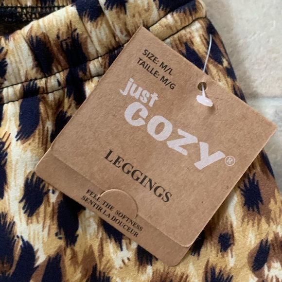 Leopard Print NWT leggings M/L - Picture 3 of 6